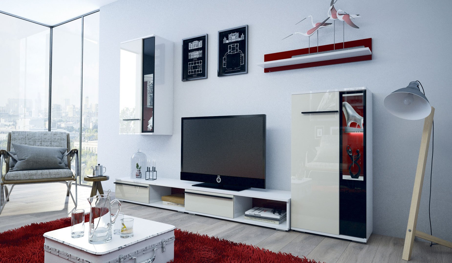 Стенка BLANCHE (артикул 825)